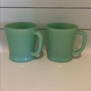 Fire King Jadeite Coffee Mugs (2)